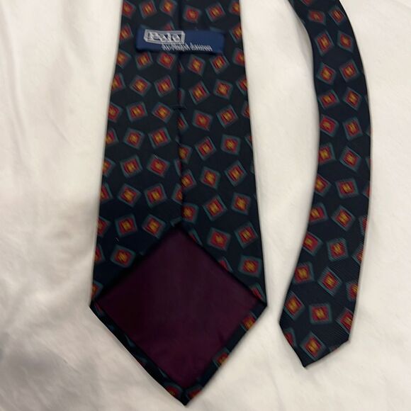 Polo Ralph Lauren Men’s Tie - 100% Silk - black/red - Picture 4 of 7